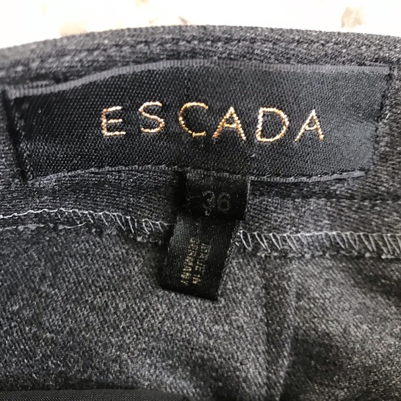 Escada dark gray wool trouser - Picture 3 of 8